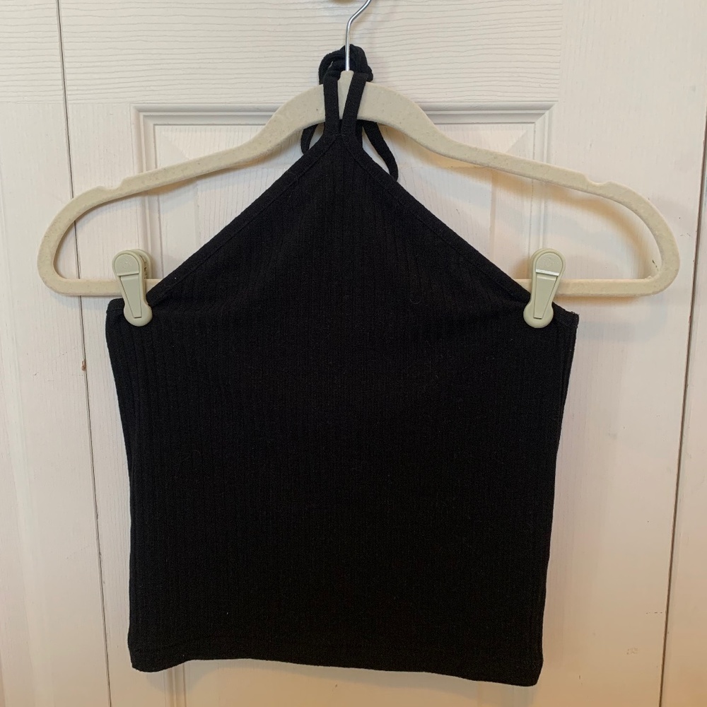 Black Halter Top